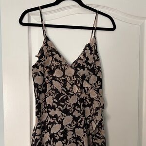 Express Black and Cream Floral Dress